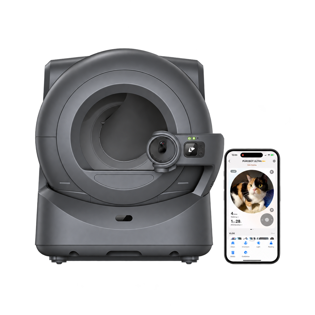 AI Smart Self-Cleaning Cat Litter Box – Auto-Sealing Waste, Multi-Cat Tracking & Odour Control