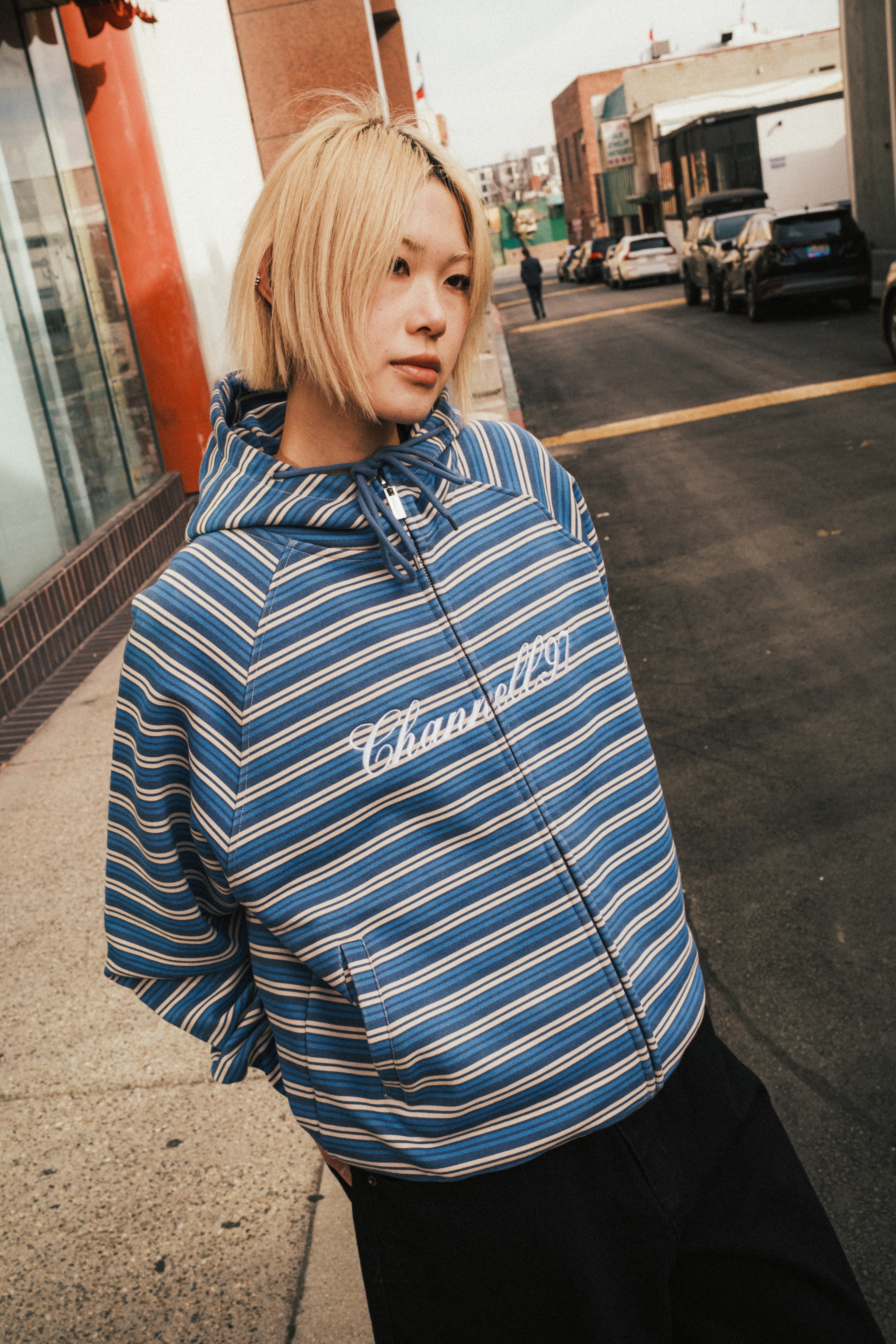 STRIPED HOODIE