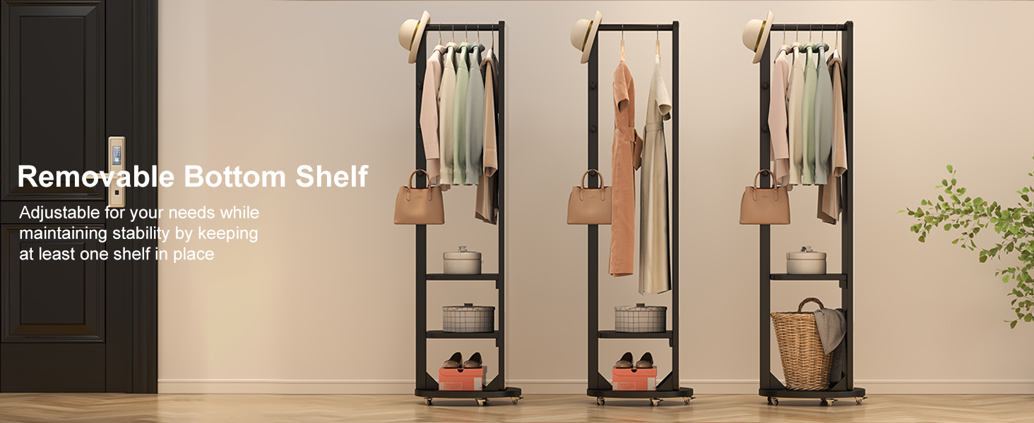 full length mirror and coat rack