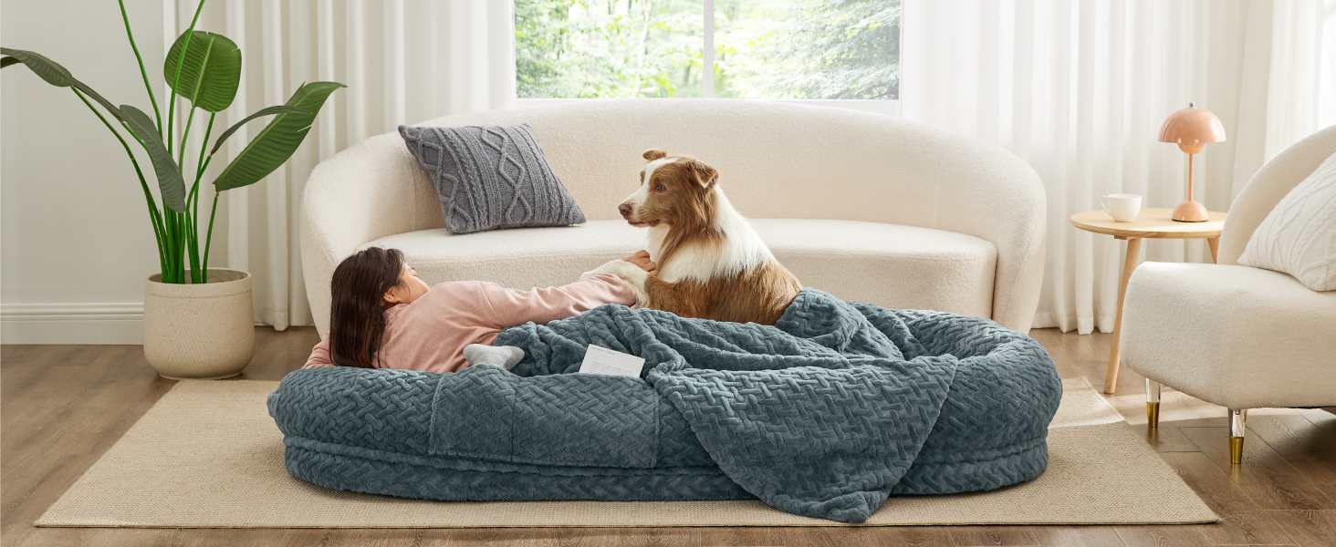 human size dog bed