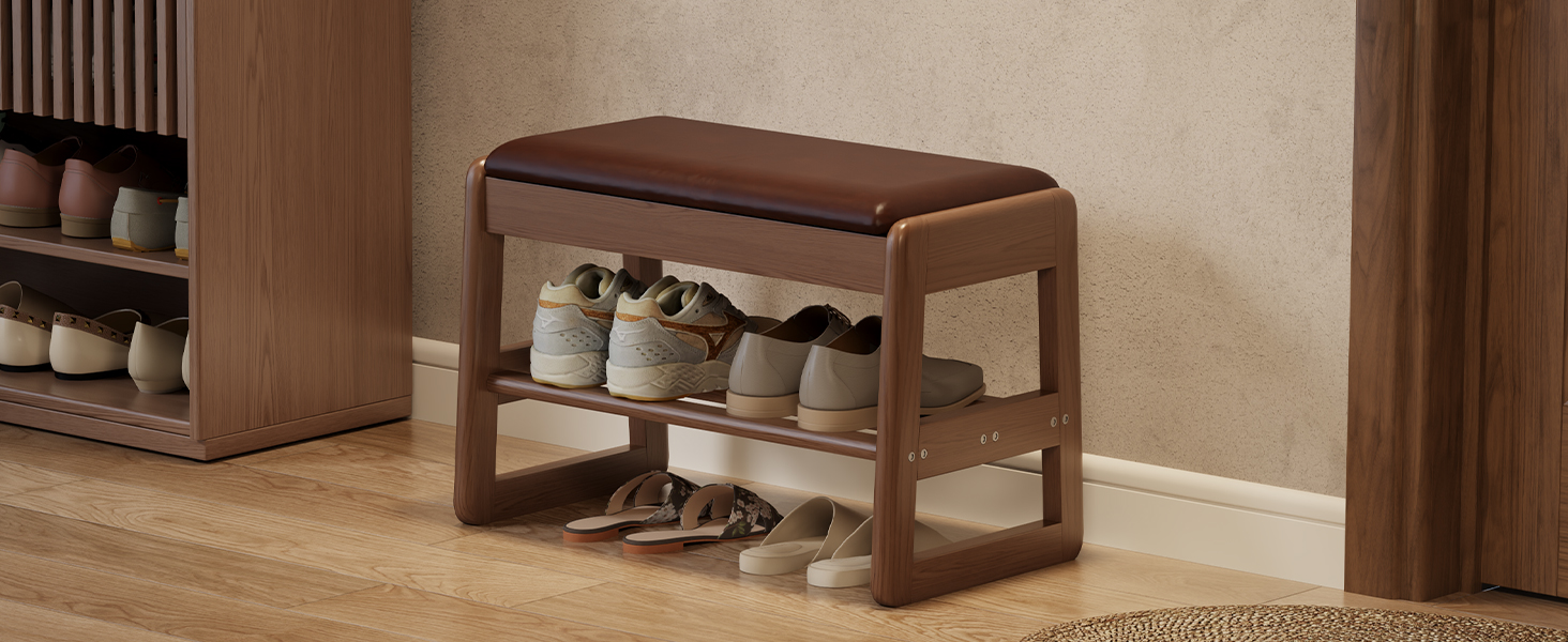Shoe Rack Bench Shoe Bench with Flip-Top Storage