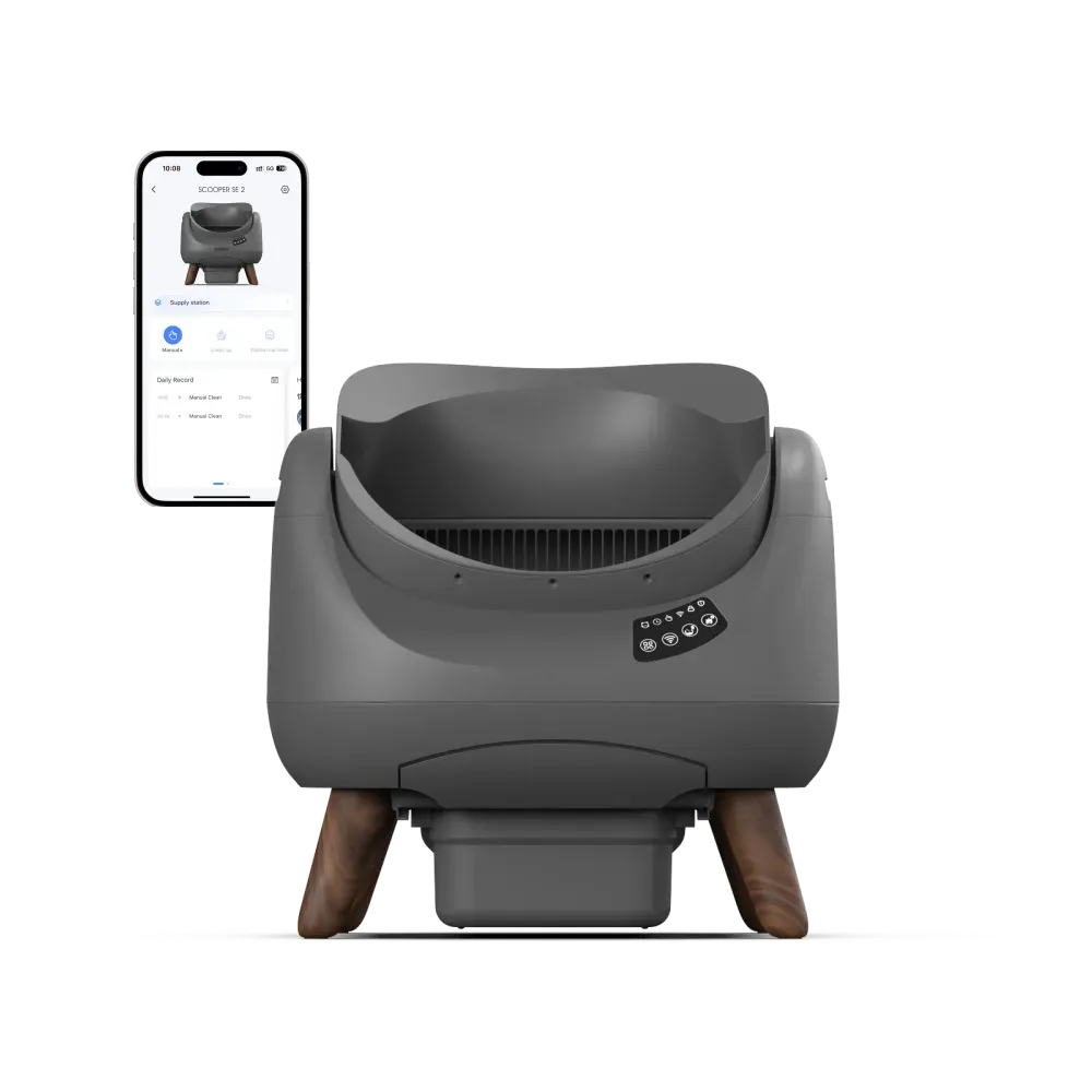 Open-Top Automatic Self-Cleaning Cat Litter Box for Multi-Cat Homes