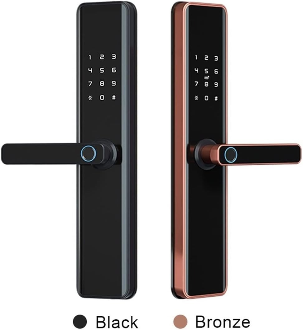 Security Electronic Fingerprint Door Lock Keyless Smart Lock Compatible for WiFi Tuya Smart Life App