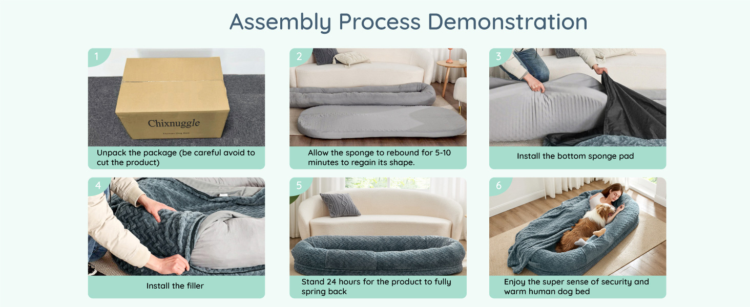 adult human dog bed