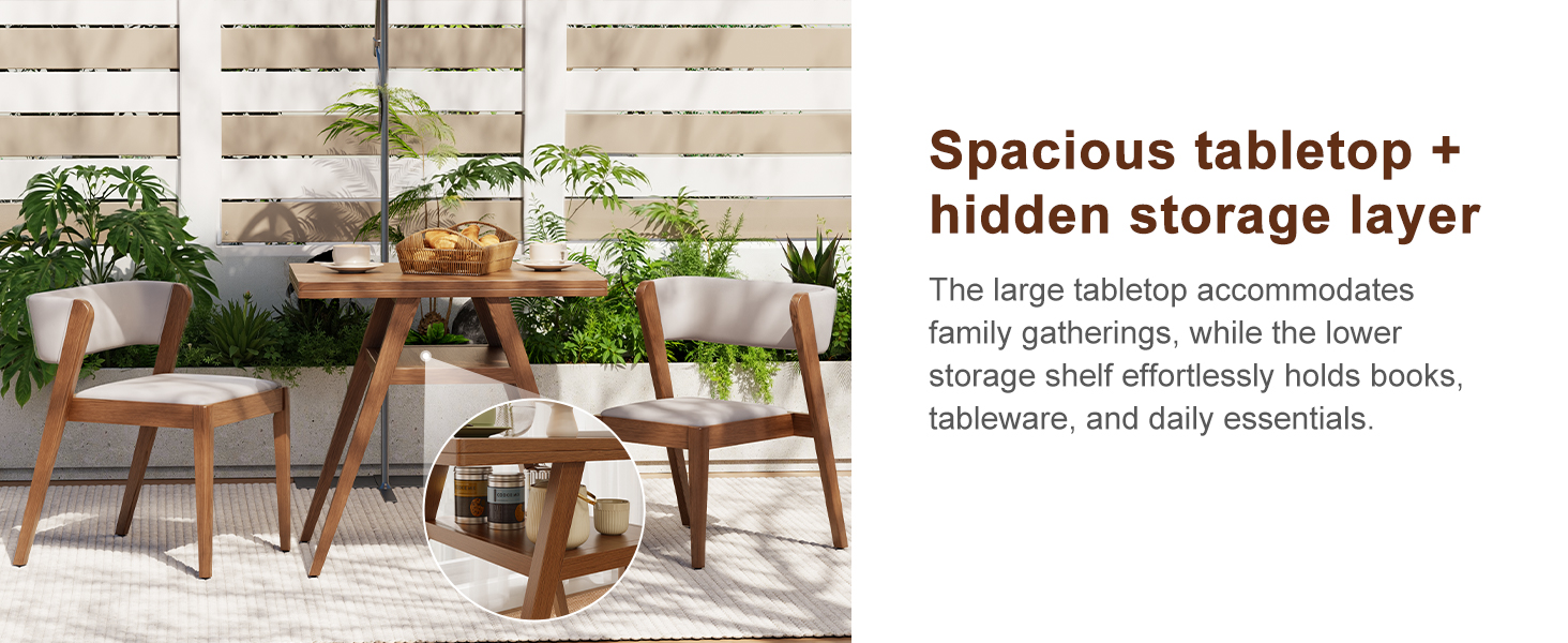 walunt wood dining table
