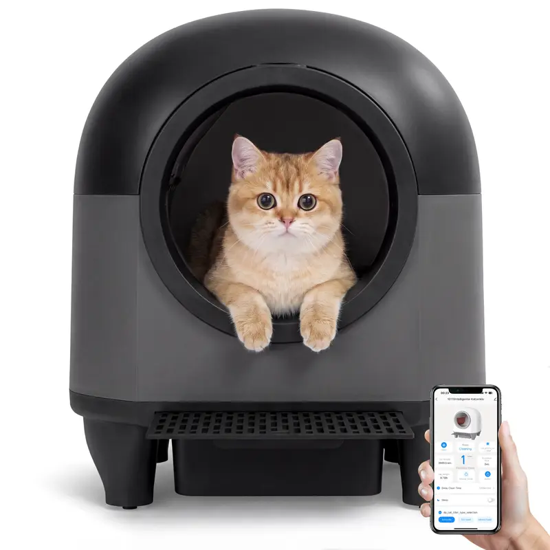 Smart Self-Cleaning Cat Litter Box – App Control, Odor Control & Automatic Cleaning