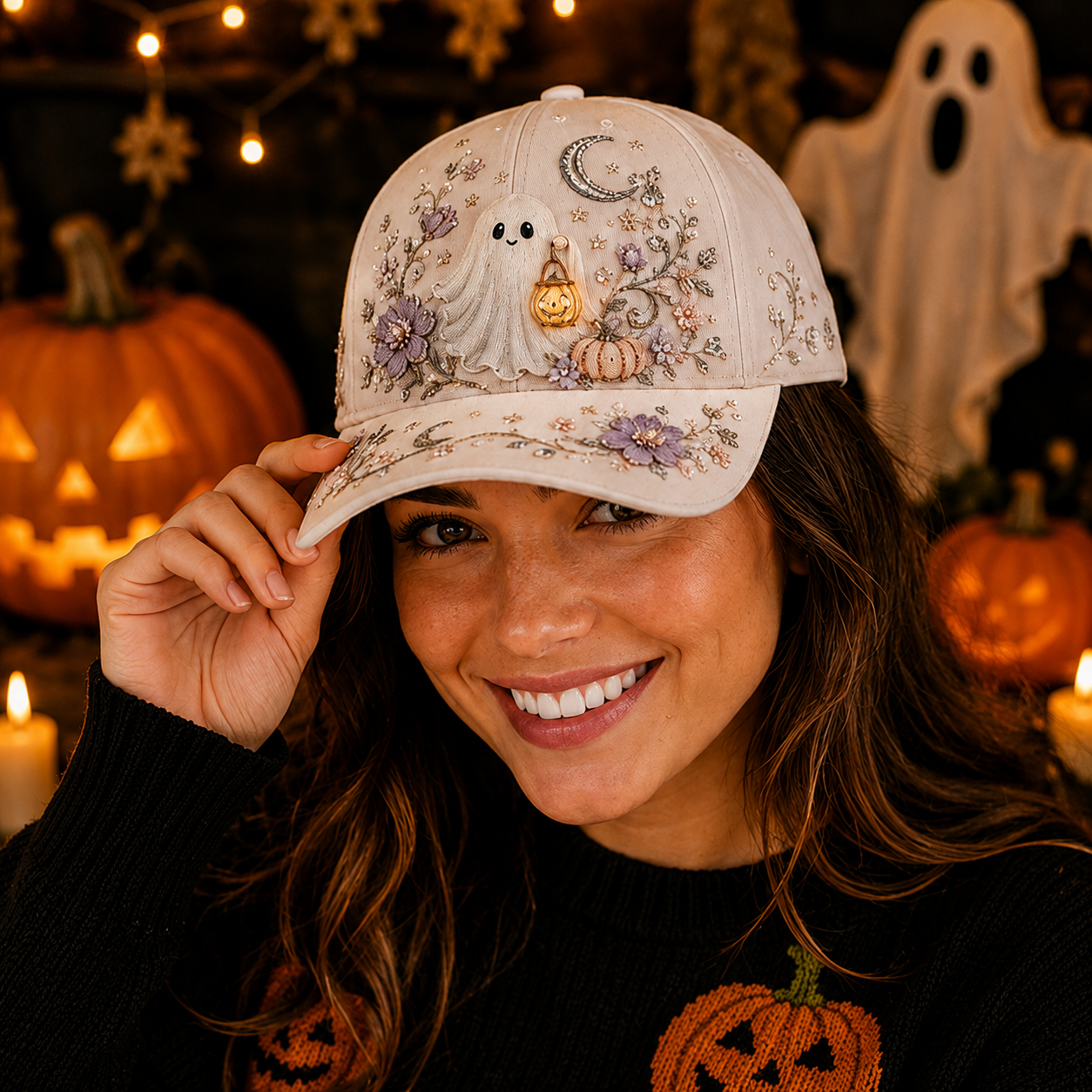 3D Halloween Printed Baseball Cap