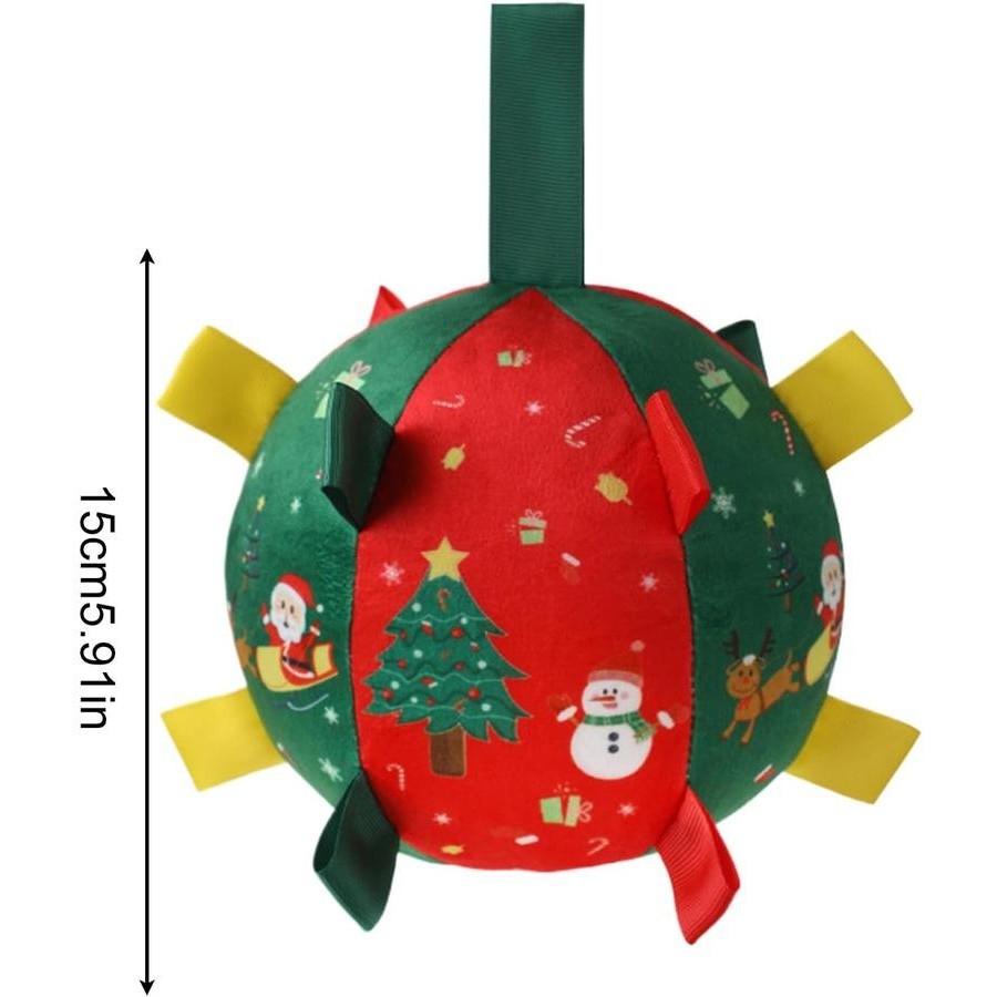 🎄Black Friday Sale 50% OFF!!⏳Flash Sale🏆50K+ SOLD!💥Dog Christmas Interactive Toy Soccer Ball with Bell🐕-Free shipping!!