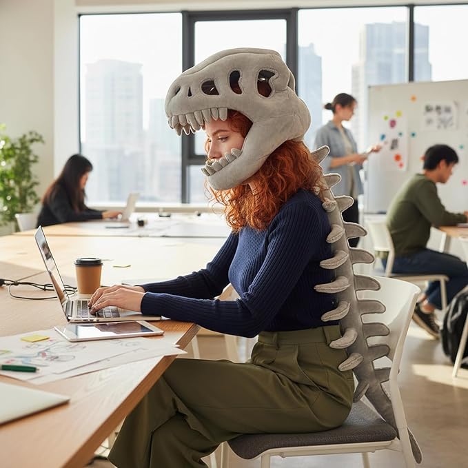 Dinosaur Skeleton Plush Costume