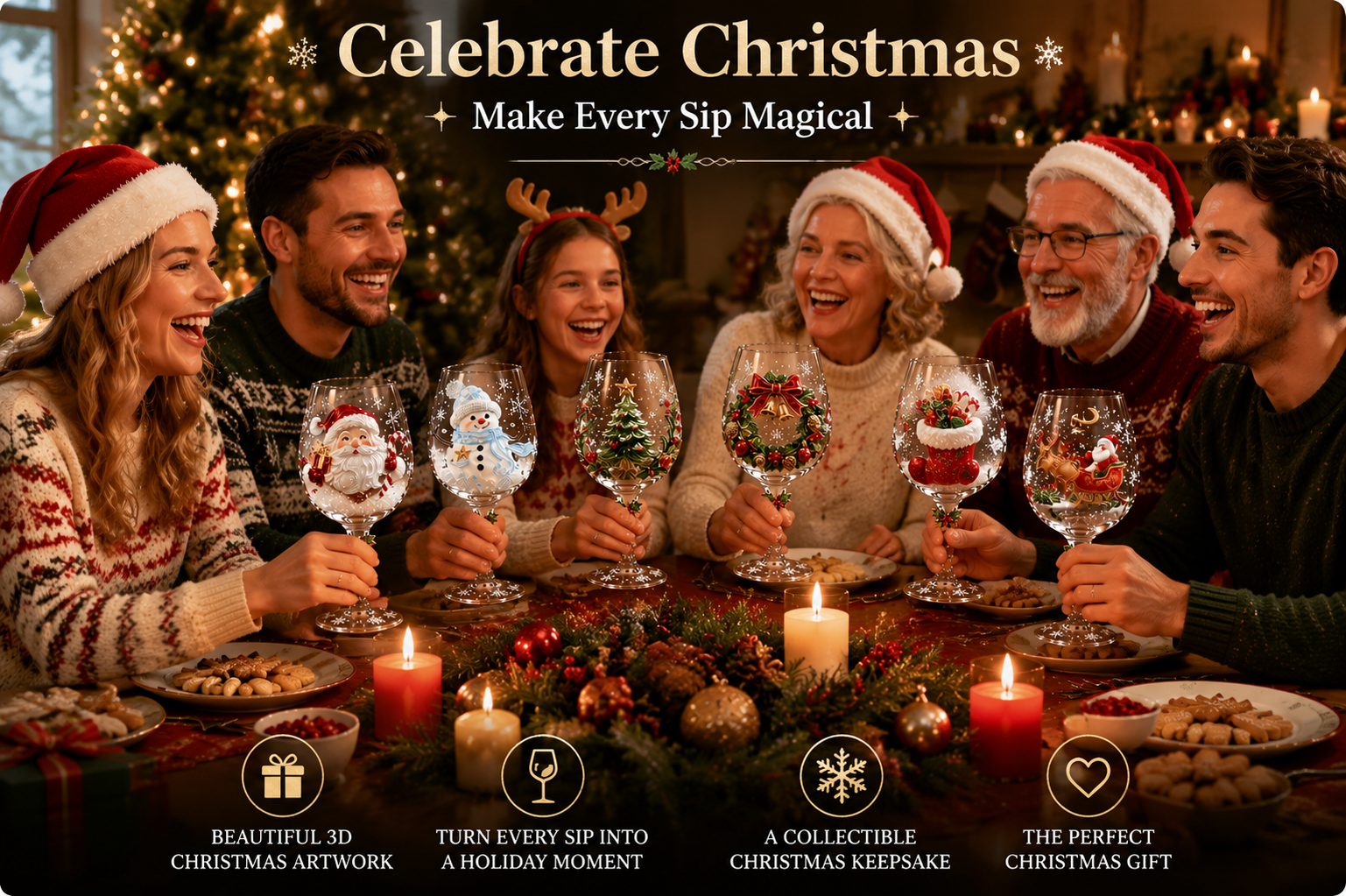 Christmas 3D glass gift idea