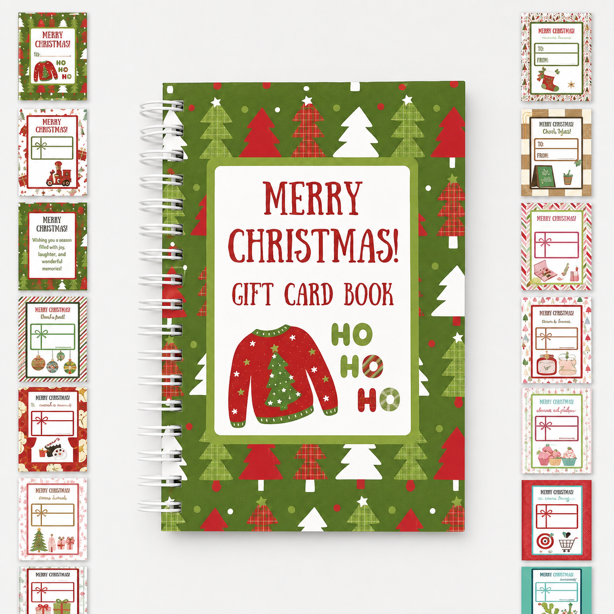 🔥🎁70% OFF!!!-Ready for Christmas!🎅Christmas Gift Card Album -👍DIY Spiral-Bound Christmas Gift Card Album with Surprise Pages