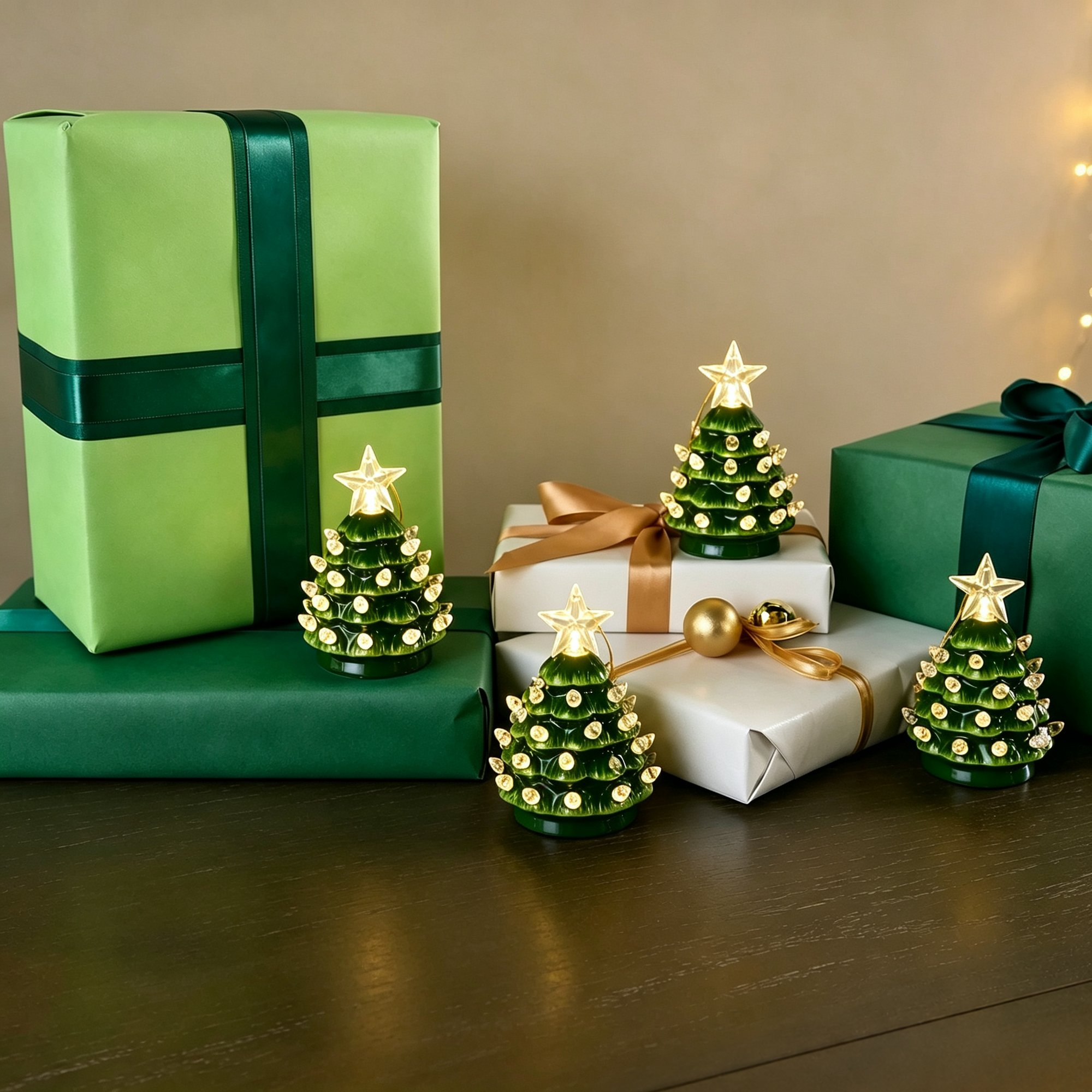 Christmas Set of 4 Mini Nostalgic Tree Ornaments