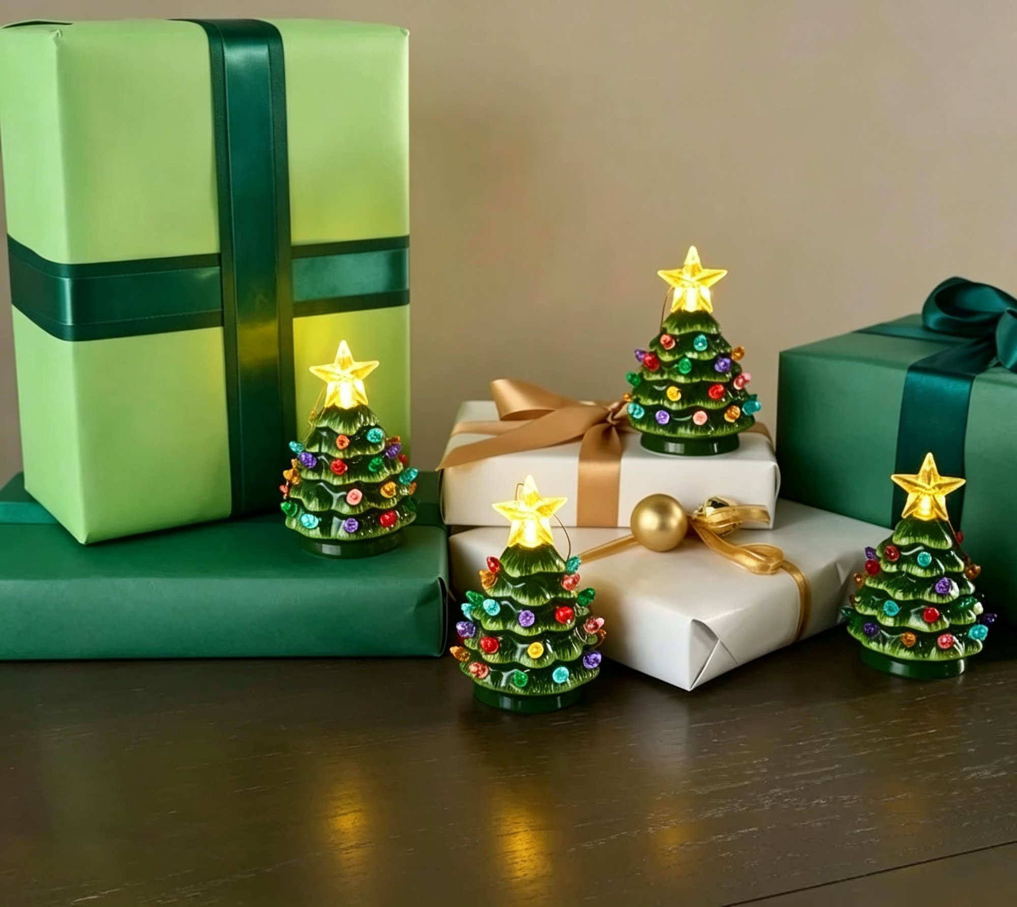 Christmas Set of 4 Mini Nostalgic Tree Ornaments