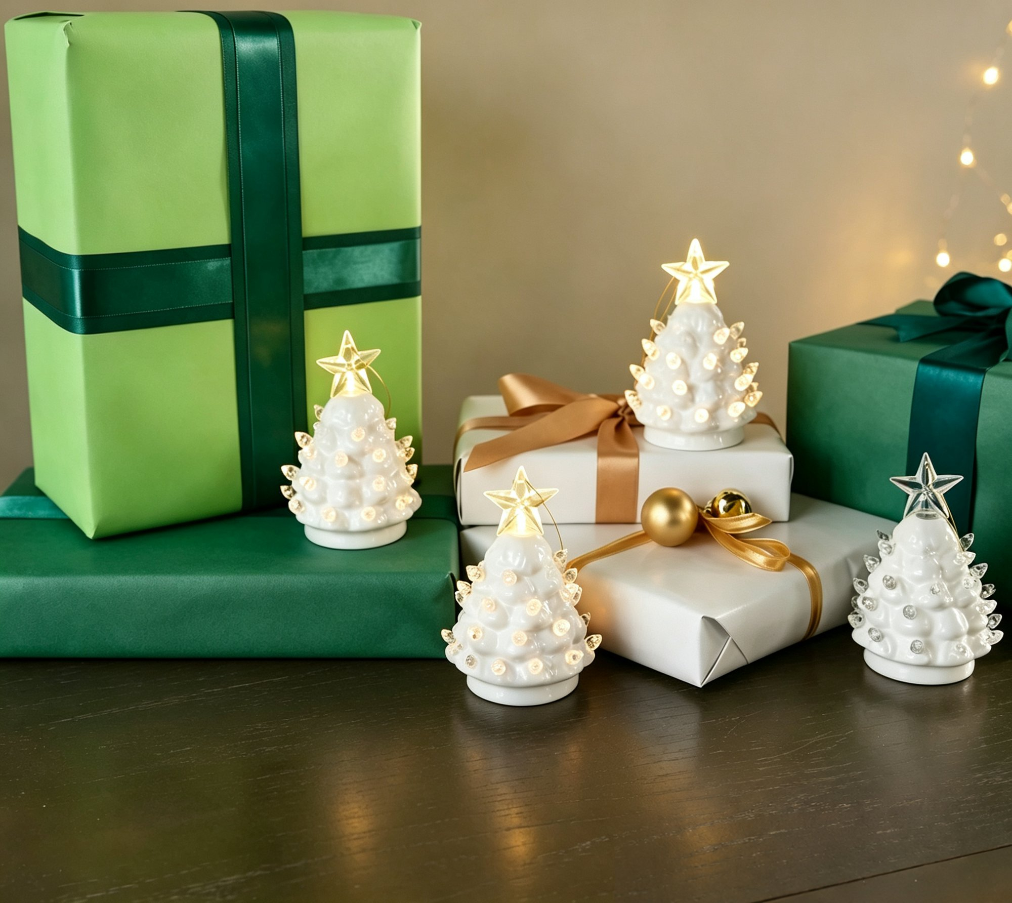 Christmas Set of 4 Mini Nostalgic Tree Ornaments