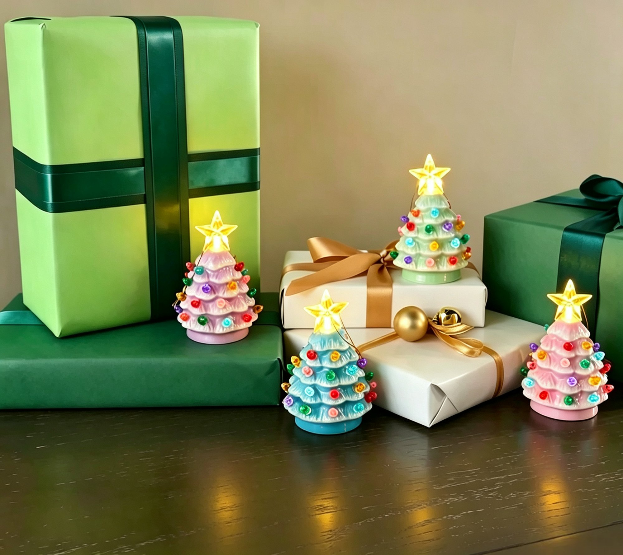 Christmas Set of 4 Mini Nostalgic Tree Ornaments