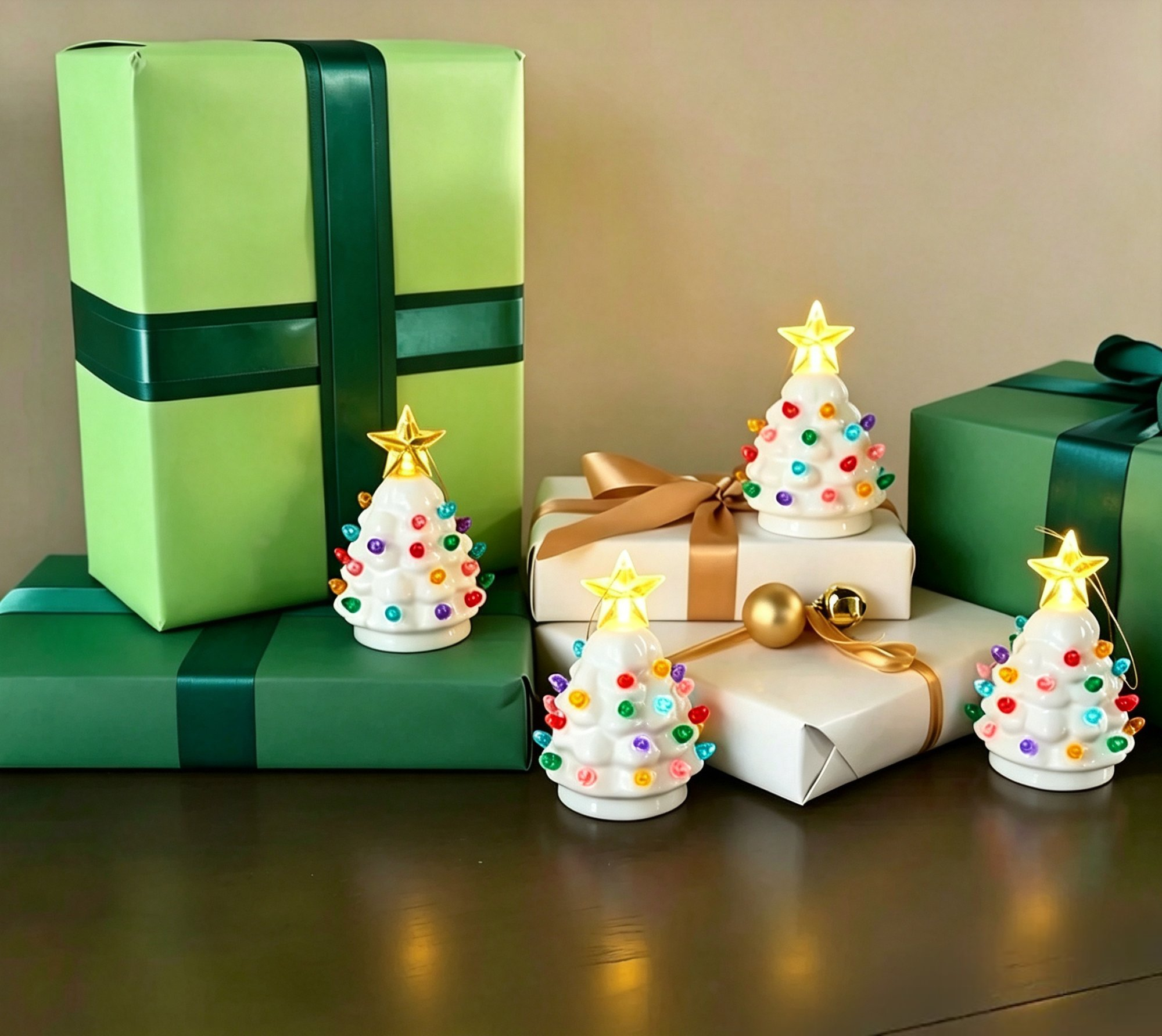 Christmas Set of 4 Mini Nostalgic Tree Ornaments