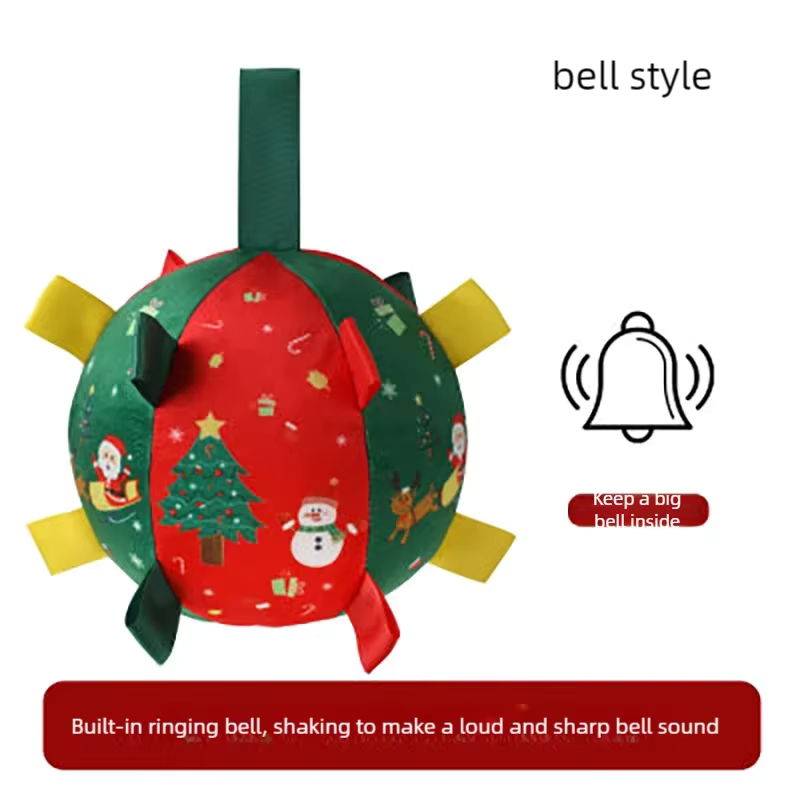 🎄Black Friday Sale 50% OFF!!⏳Flash Sale🏆50K+ SOLD!💥Dog Christmas Interactive Toy Soccer Ball with Bell🐕-Free shipping!!