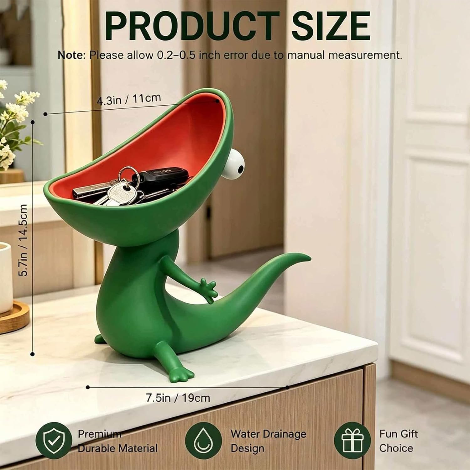 Cute Big Mouth Lizard Soap Dish