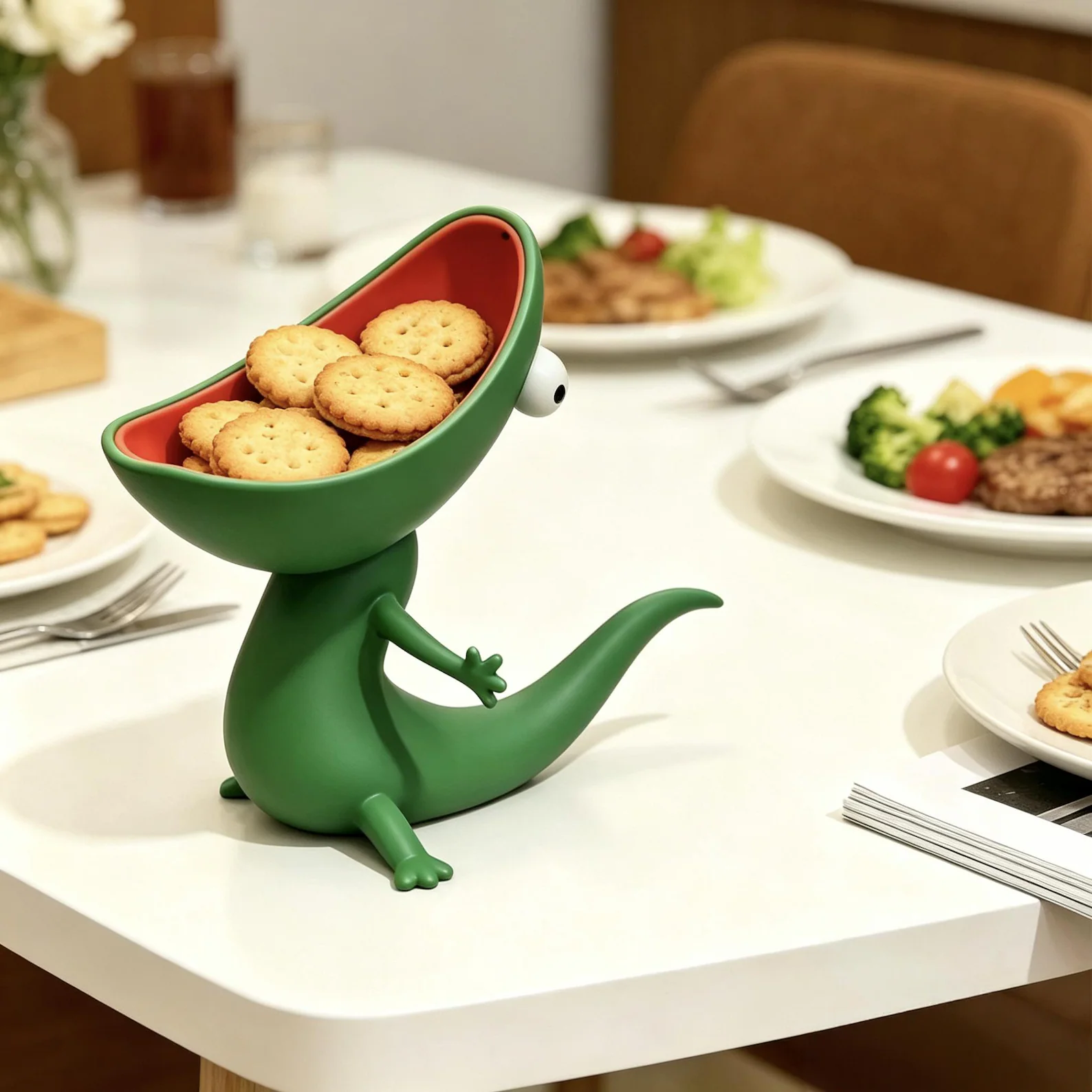 Cute Big Mouth Lizard Soap Dish
