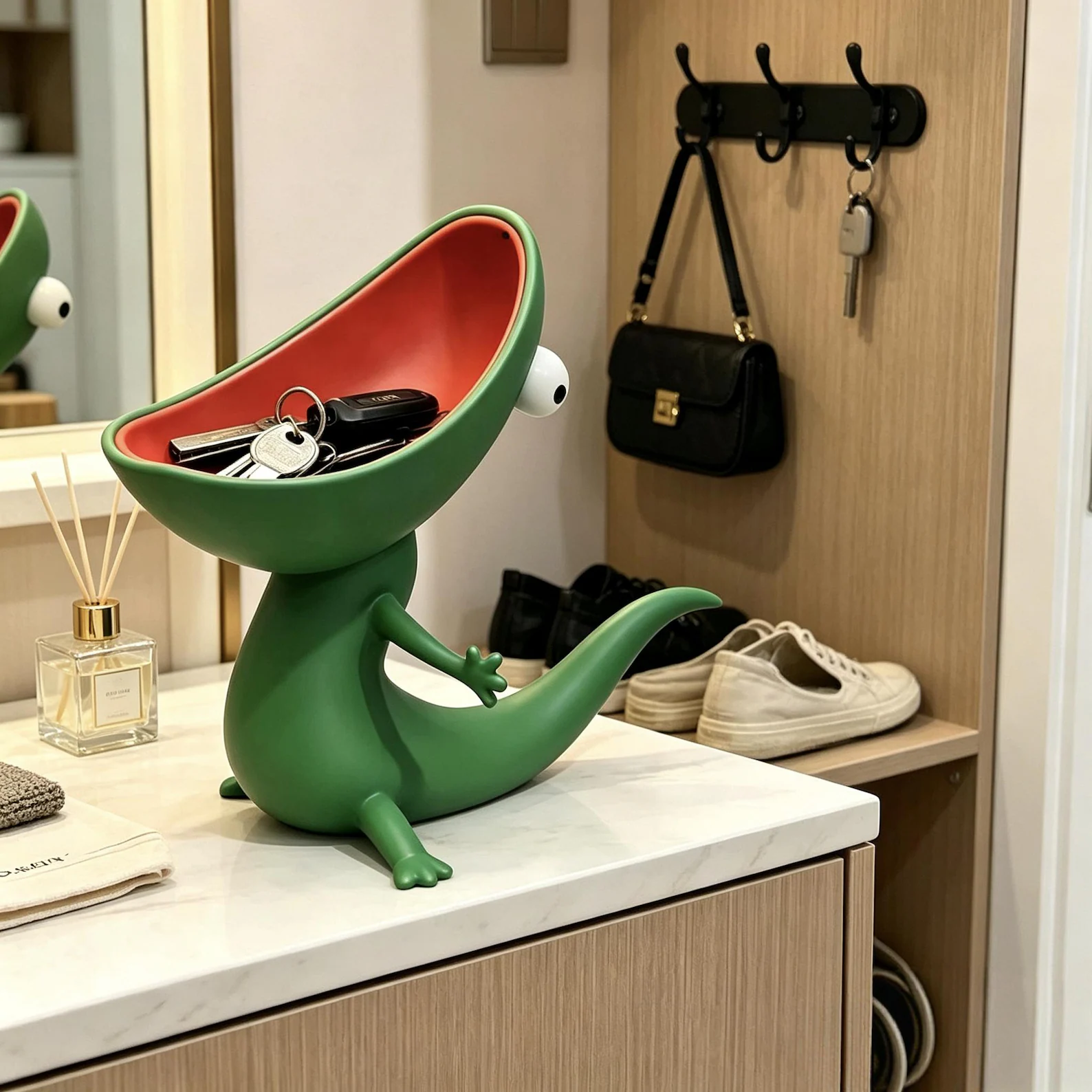 Cute Big Mouth Lizard Soap Dish