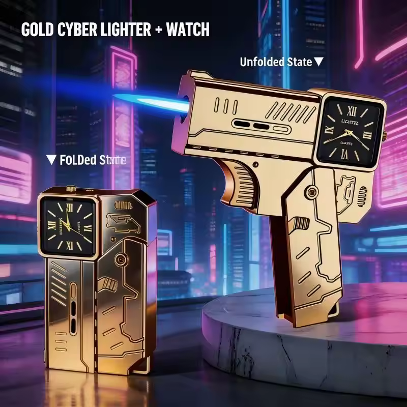 🔥Hot Sale-50% OFF🔥Folding  Lighter With Watch