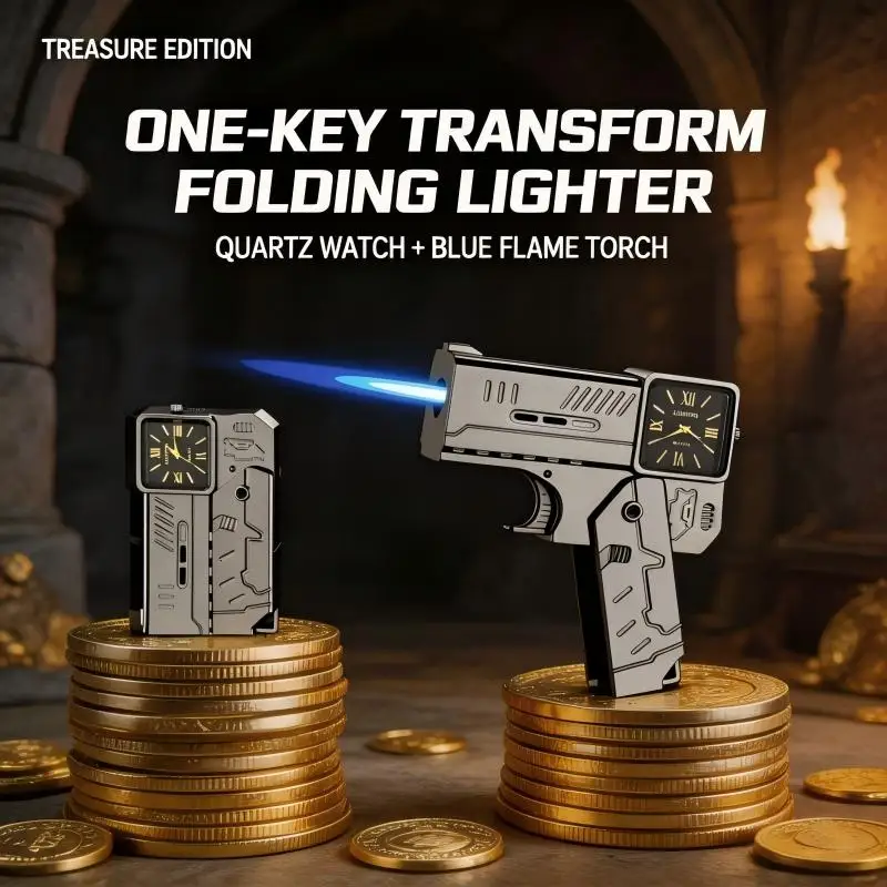 🔥Hot Sale-50% OFF🔥Folding  Lighter With Watch
