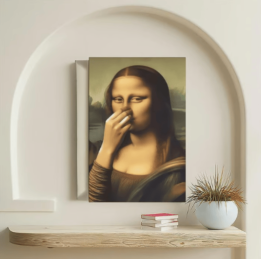 🔥Special Price $19.99 Today!!!🎁🎨🧻Funny Bathroom Art Frameless- Add Some Holiday Laughs! 😂