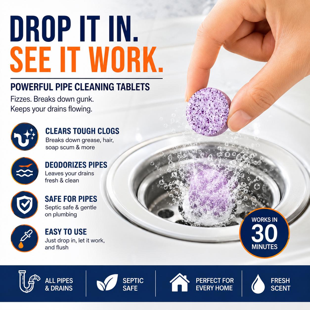 🔥 Last Day 49% OFF💕Powerful Pipe Defrosting Tablets🔥Buy More Save More