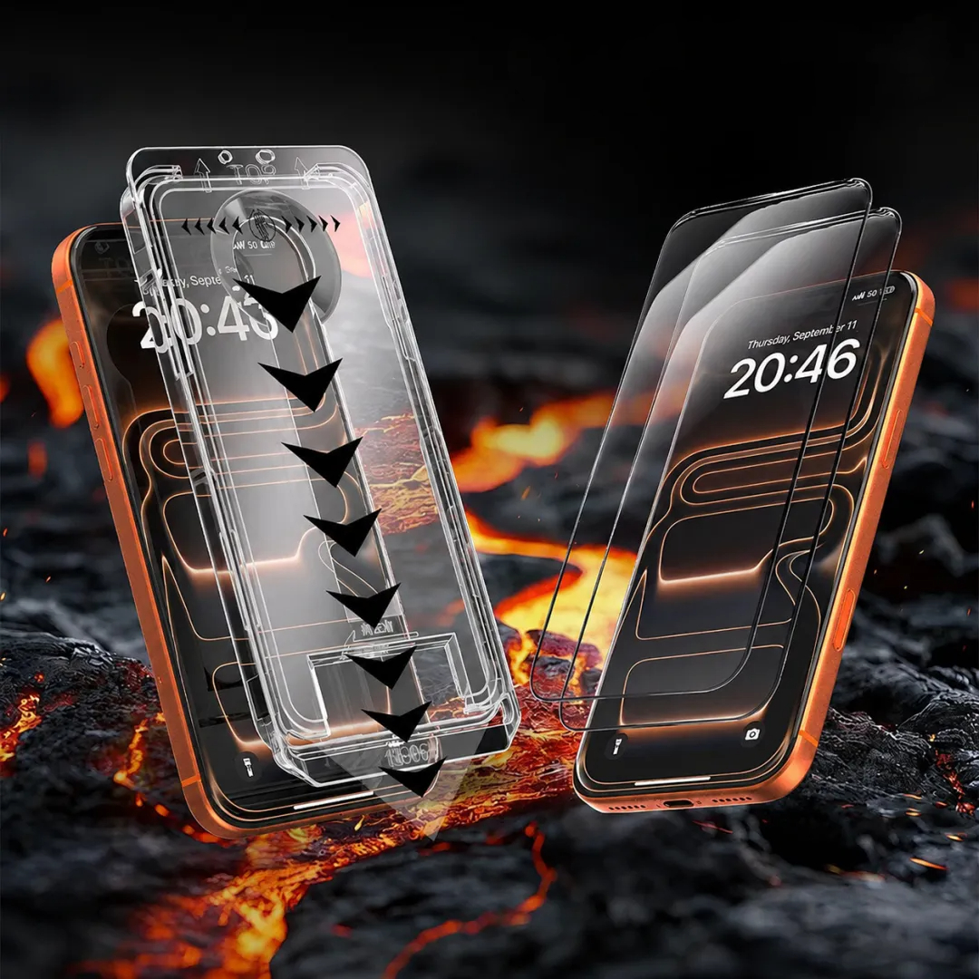 📱2026 New Screen Protector For iPhone -Fingerprint-Proof Dust Free Without Bubbles