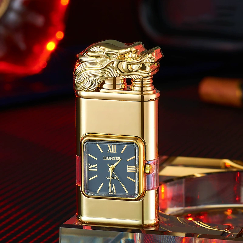 Best Seller🔥 Windproof Lighter Vintage Watch Bezel Jet flame Torch