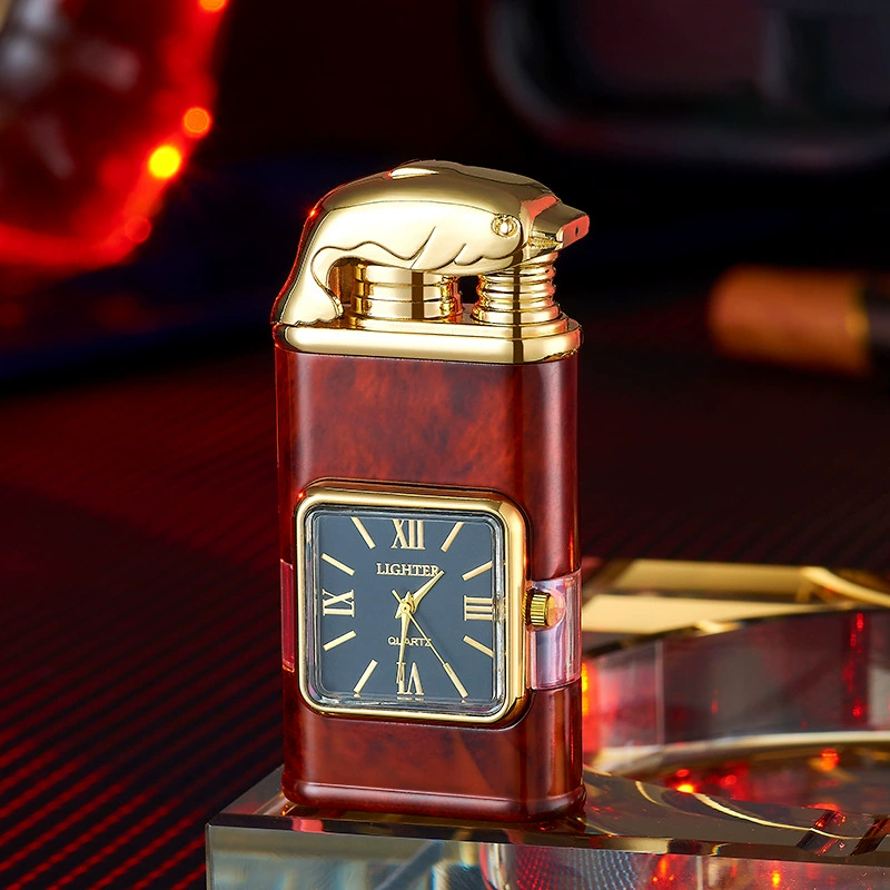 Best Seller🔥 Windproof Lighter Vintage Watch Bezel Jet flame Torch