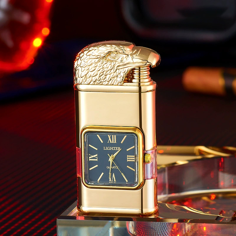 Best Seller🔥 Windproof Lighter Vintage Watch Bezel Jet flame Torch