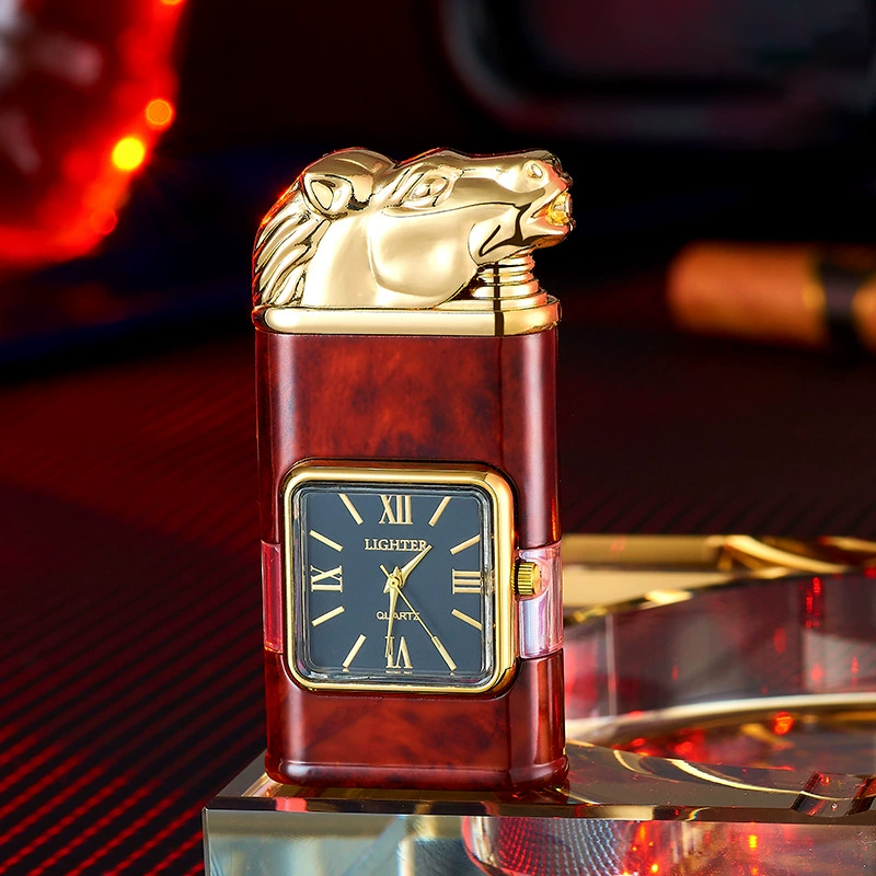 Best Seller🔥 Windproof Lighter Vintage Watch Bezel Jet flame Torch