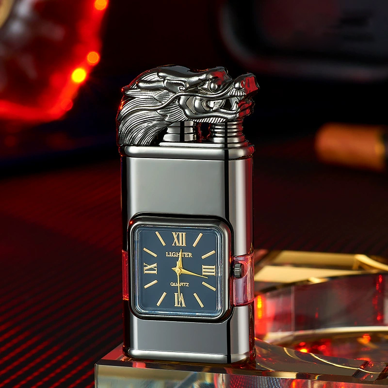 Best Seller🔥 Windproof Lighter Vintage Watch Bezel Jet flame Torch