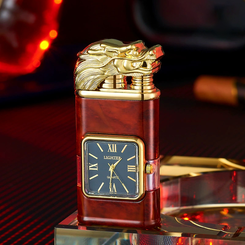 Best Seller🔥 Windproof Lighter Vintage Watch Bezel Jet flame Torch