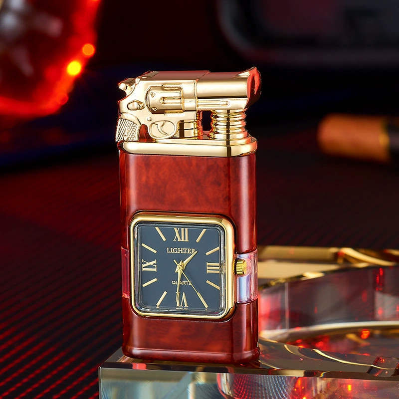 Best Seller🔥 Windproof Lighter Vintage Watch Bezel Jet flame Torch