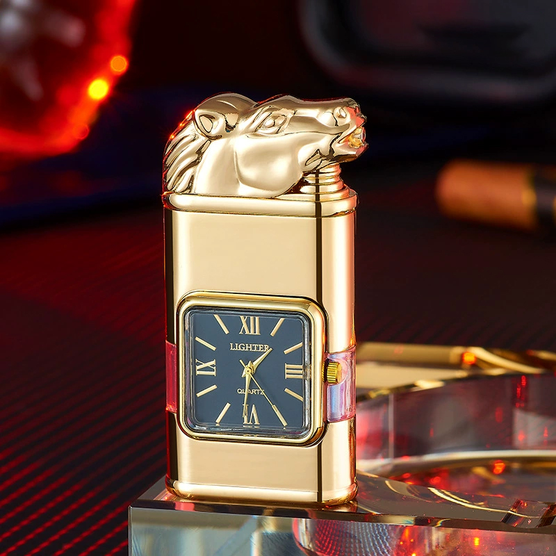 Best Seller🔥 Windproof Lighter Vintage Watch Bezel Jet flame Torch