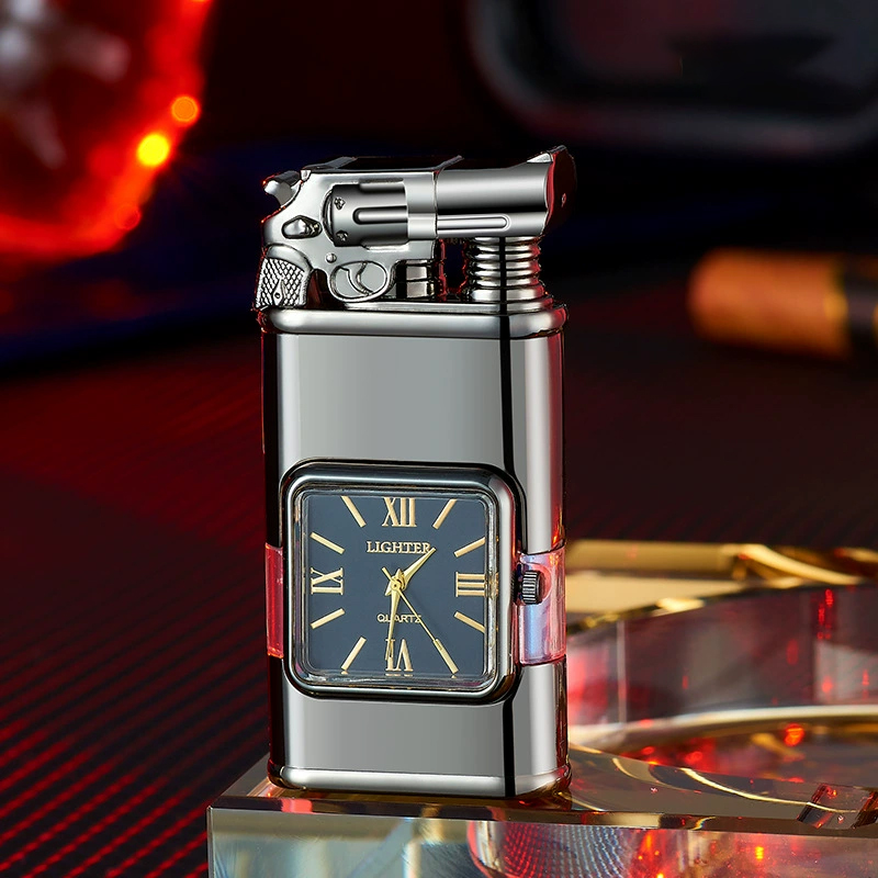 Best Seller🔥 Windproof Lighter Vintage Watch Bezel Jet flame Torch