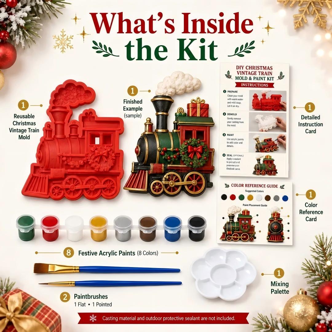 ⏳ Last Day 49% OFF – 🎄Reusable Christmas Tree DIY Casting Mold | Detailed Dimensional Design with Star, Layered Branches, Ornaments, Snowflakes & Gift Box Accents ✨