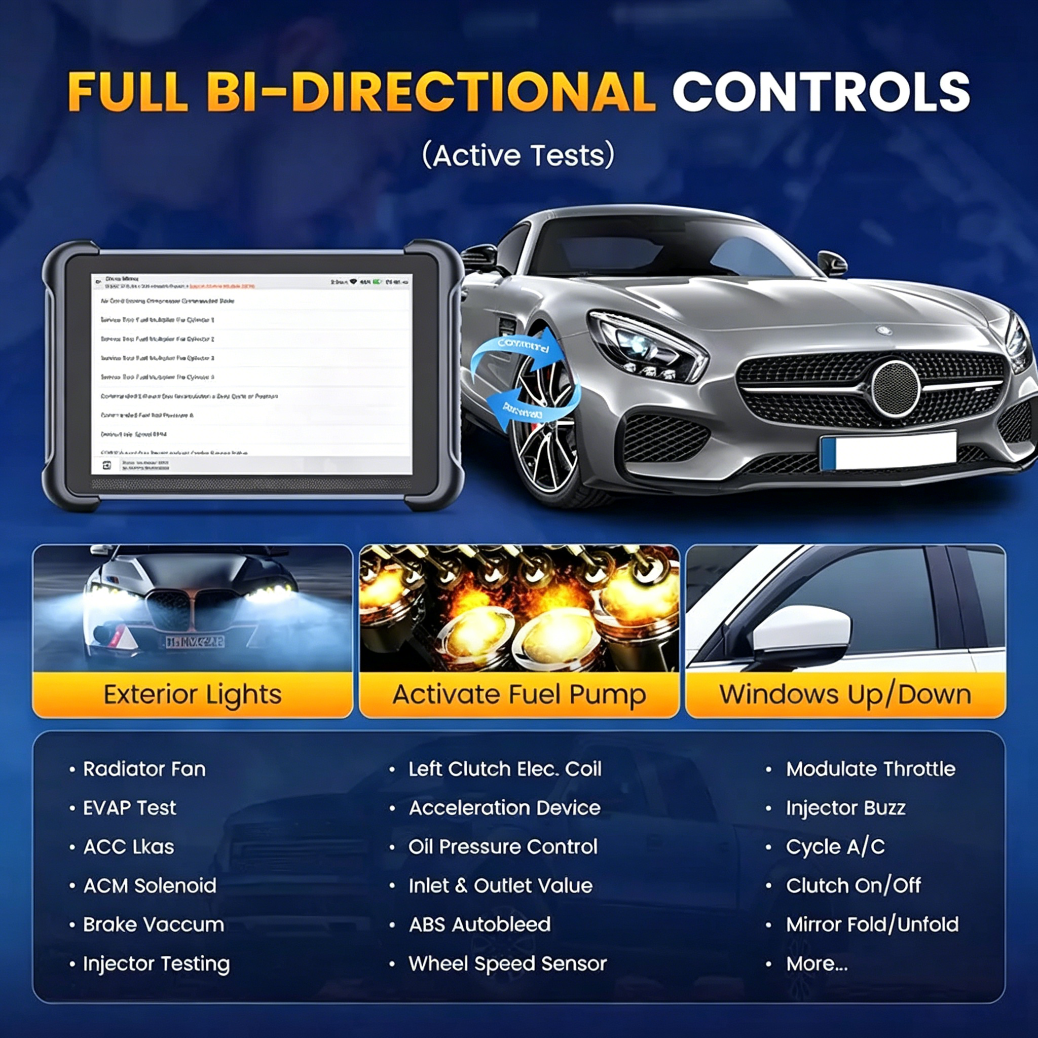 [Summervibes] Lifetime Free Update Car OBD2 Scanner Tool, 689BT All-System Automotive Diagnostic Tool, Bi-Directional OBD2 Scanner with ECU Coding, 35+ Services, FCA Autoauth, CANFD&DoIP，Bidirectional Scan Tool