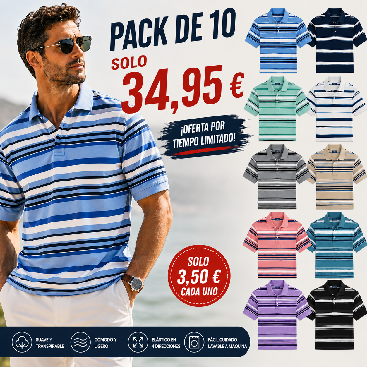 La camiseta polo más cómoda de 2026 que vuelve locos a los hombres