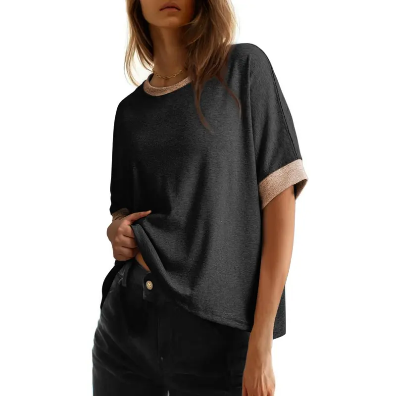 Dokotoo Women's Tops for Women 2026 Loose Oversized Basic Tee Comfortable Soft Fabric Flattering Fit - Womenswear