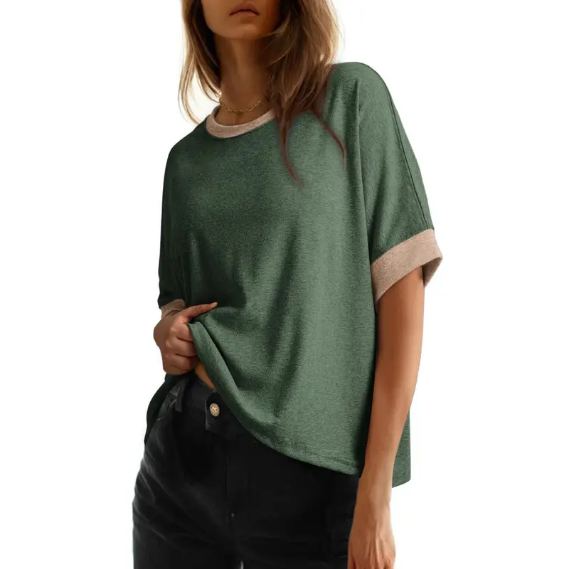Dokotoo Women's Tops for Women 2026 Loose Oversized Basic Tee Comfortable Soft Fabric Flattering Fit - Womenswear