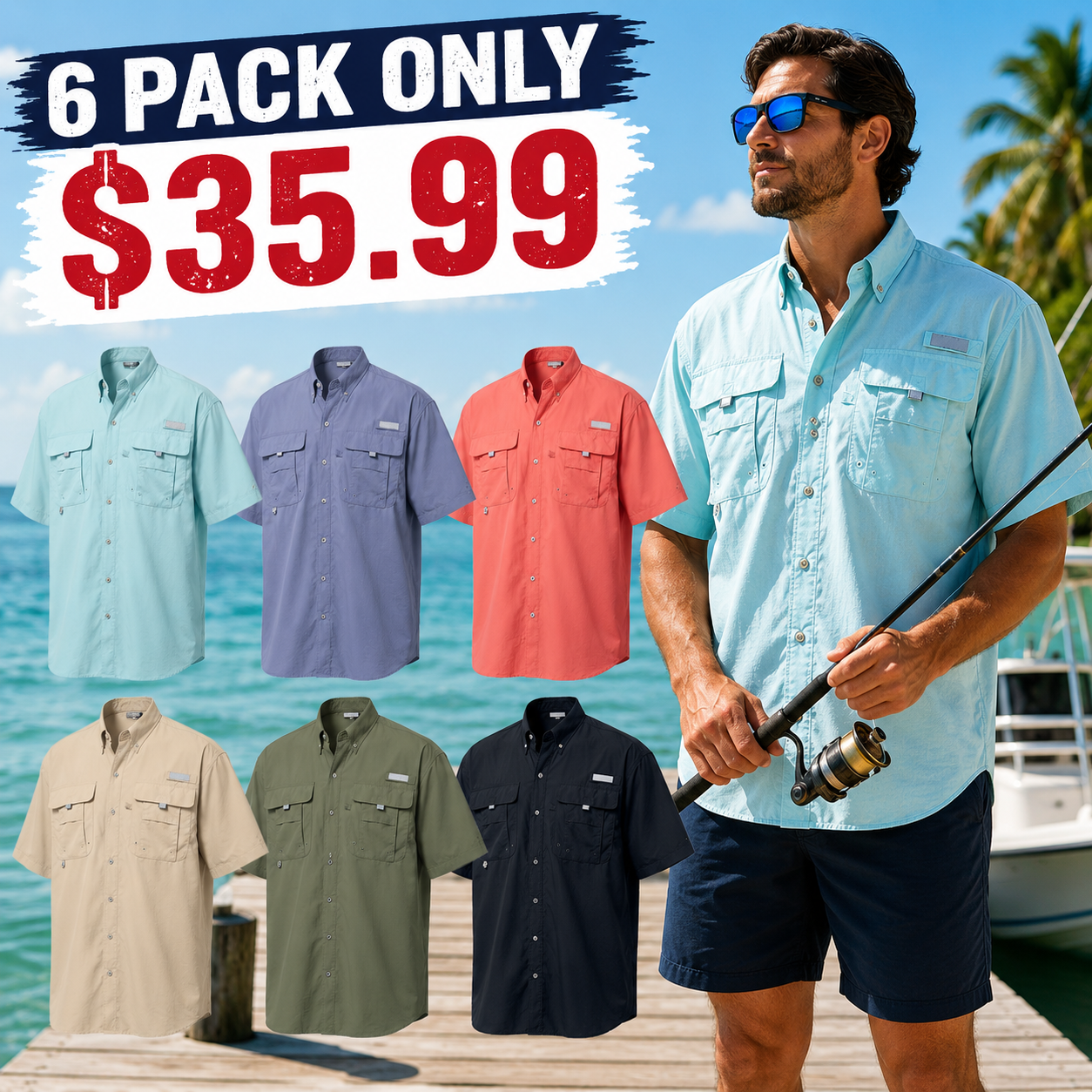 ✨13 PACK ONLY $32.99✨Men's Short Sleeve Shirt