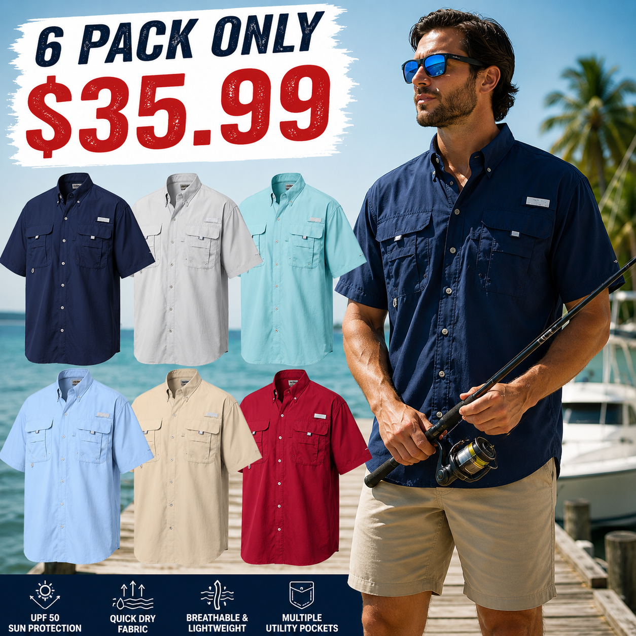 ✨13 PACK ONLY $32.99✨Men's Short Sleeve Shirt