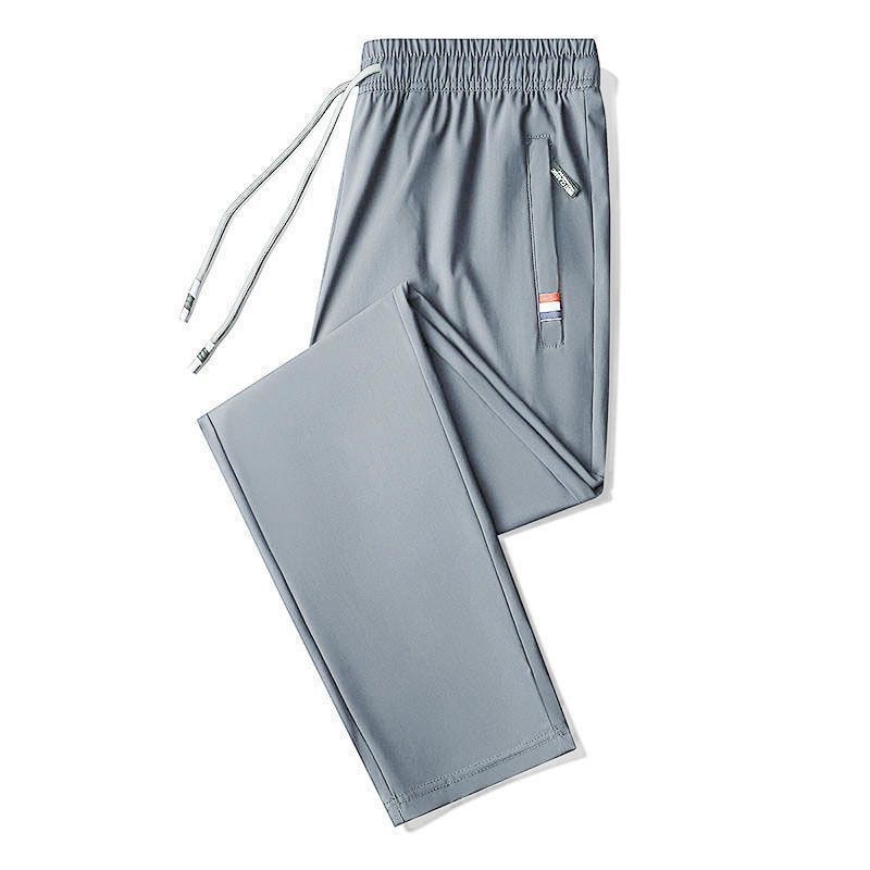Men's Quick-Dry Cooling Ice Silk Casual Pants | Lightweight Stretch Summer Trousers