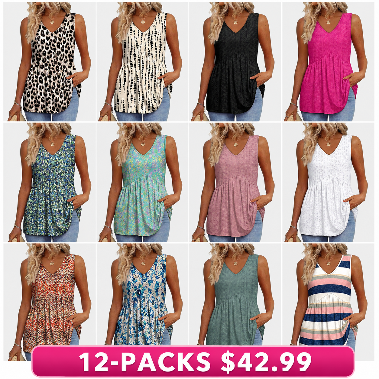 Arabella – Effortless Flowy Sleeveless Tank Top
