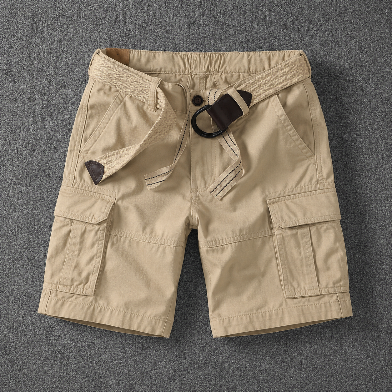 Classic Short Cargo Shorts for Men with Utility Pockets