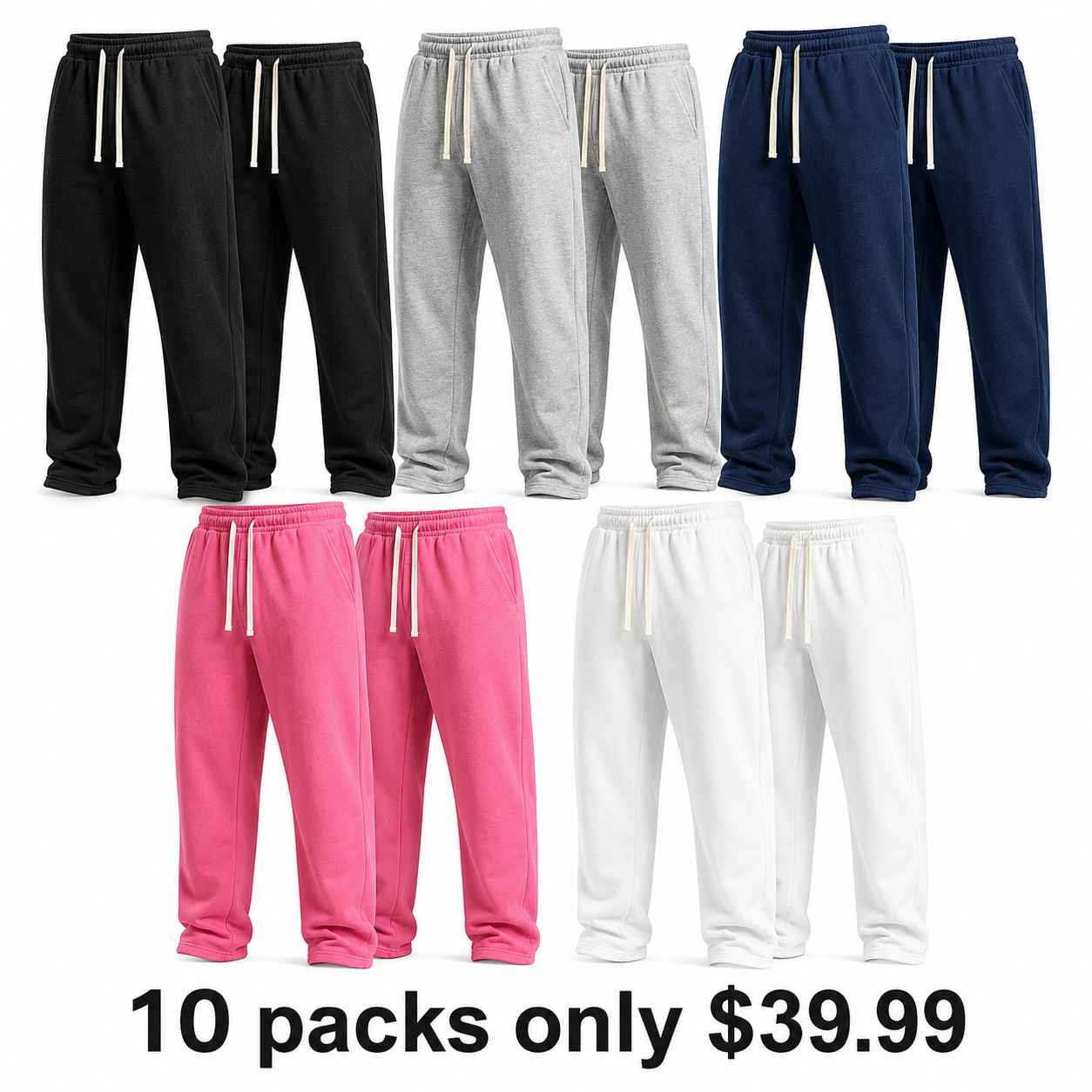Fleece-Lined Relaxed Sweatpants