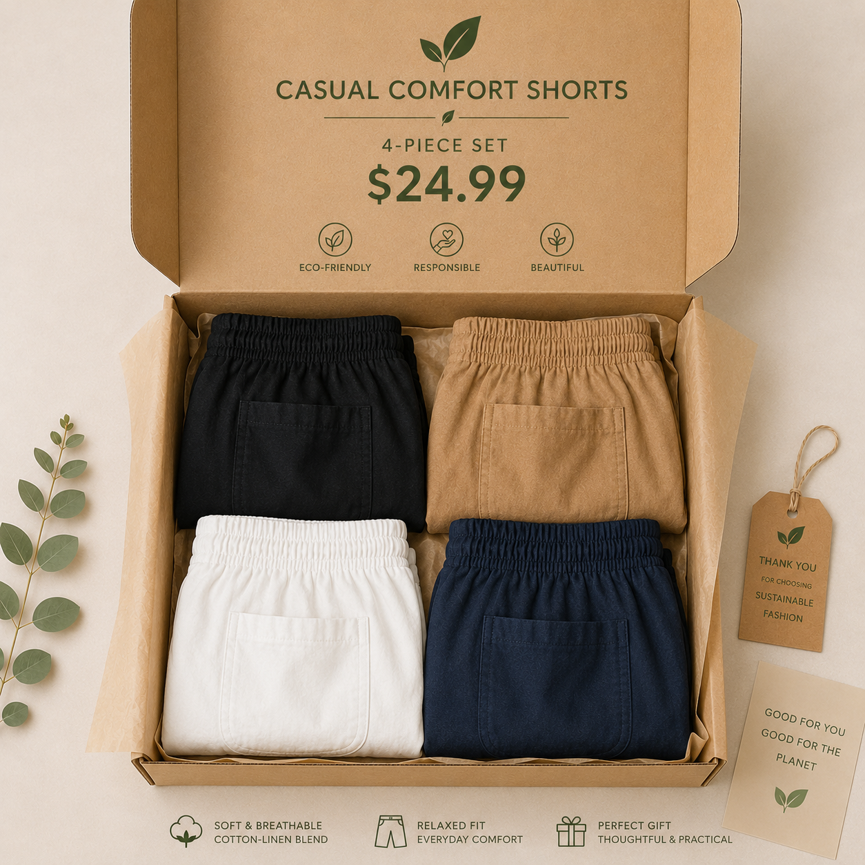 Seasonal Clearance Sale🔥8-PackOnly 29.99 Casual High-Waist Elastic Pocket Shorts – Summer Comfort for Women